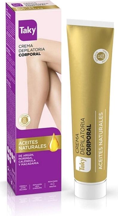 Actual product image Taky NATURAL OILS depilatory body cream 200 ml (200 ml, 1 x)