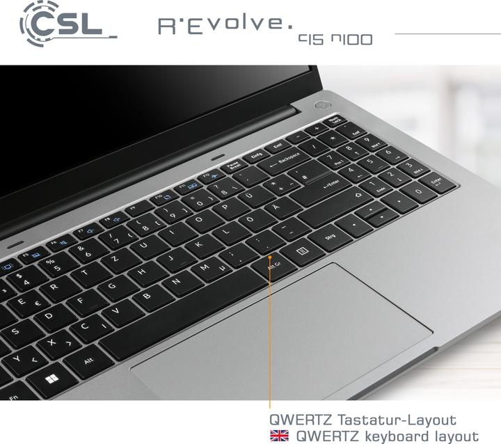 Immagine prodotto CSL Notebook R'Evolve C15 v4 16GB 1000GB Windows 11 Home (15.60", Intel N100, 16 GB, 1000 GB, DE)