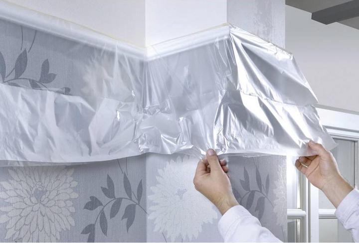 Actual product image tesa Painter's tape PROFESSIONAL, painter's tape incl. masking film (33 m, 1400 mm)
