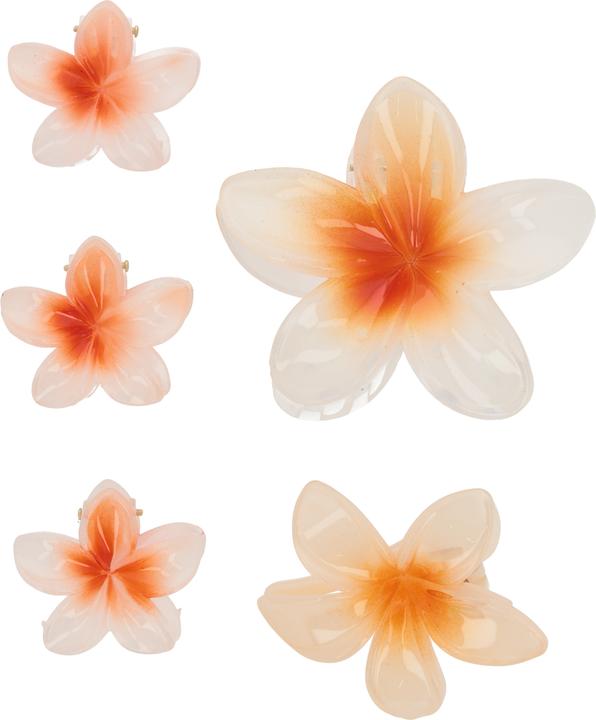 Image du produit Trisa Fashion Frangipani Set Haarklammern & Clip Orange 5 Stk (5 pcs)