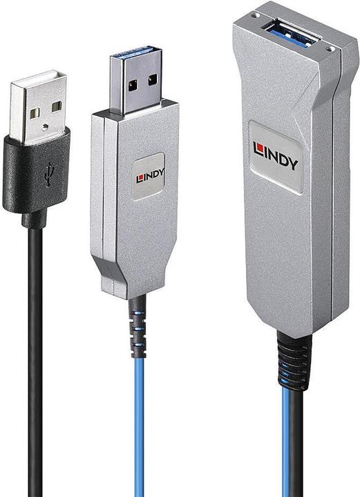 Actual product image Lindy Fibre Optic USB 3.0 Cable (100 m, USB 3.2 Gen 1)