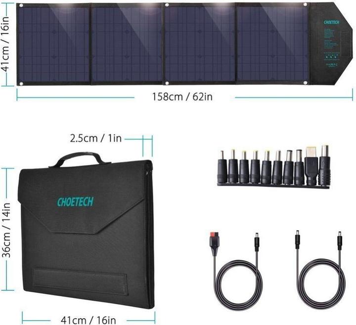 Produktbild Choetech Solar Charger (80 W, 3.90 kg)