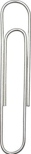 Produktbild Office Depot Büroklammern Rund 50 mm Silber Metall, Zink (100 x)