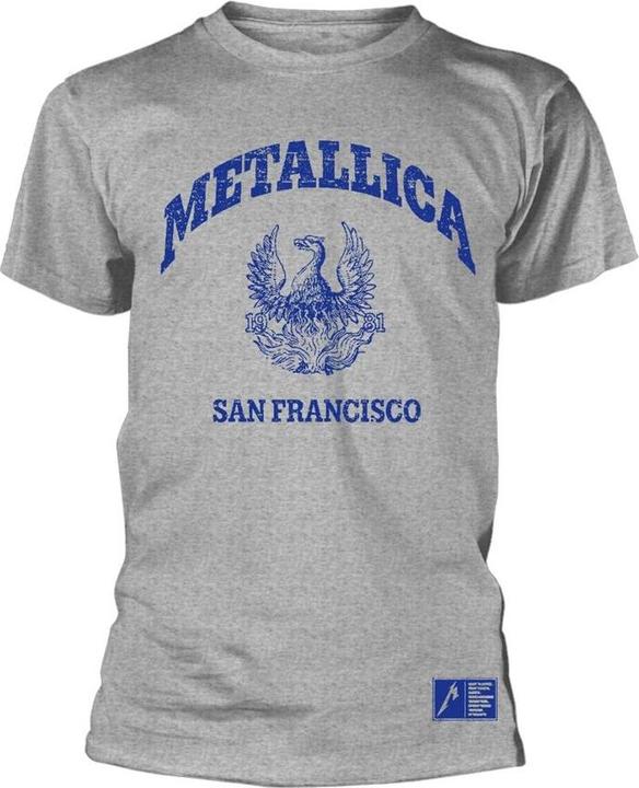Actual product image Metallica T-shirt with college crest adults (XL)