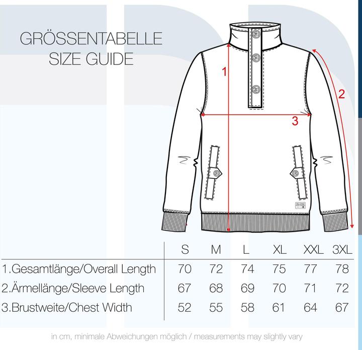 Actual product image Blend Achlias Men's Sweatshirt Sweat Shirt Jumper With High-Neck Buttons And Pockets (S)