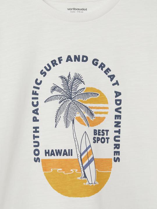 Image du produit Vertbaudet Jungen T-Shirt mit grafischem Print, Recycling-Baumwolle (128)