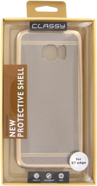 Productafbeelding OEM Siliconen hoesje Classy Samsung S7 Edge goud (Samsung Galaxy S7 Edge)