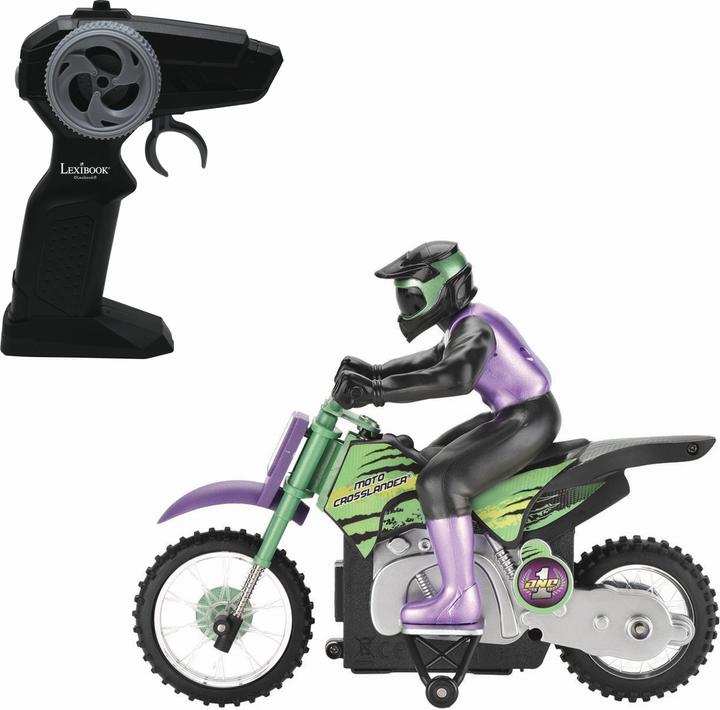 Produktbild Lexibook CROSSLANDER Ferngesteuertes Motorrad, 2.4Ghz, für extreme Stunts, mit Lichteffekten