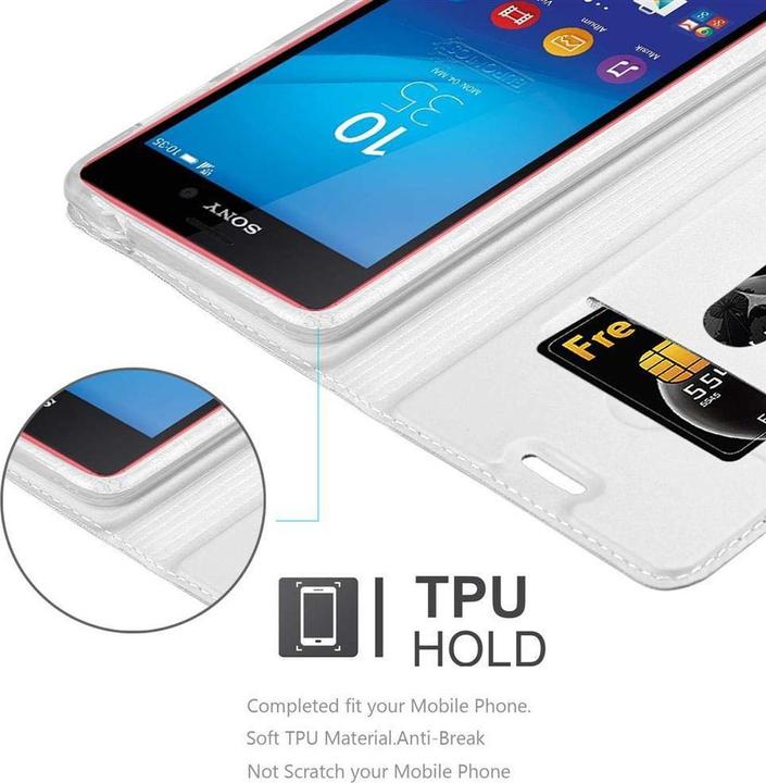 Actual product image Cadorabo Book Classy Style Cover (Sony Xperia M4 Aqua)