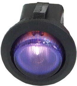 Image du produit Phobya Interrupteur à bascule rond éclairé bleu 1 pôle MARCHE/ARRÊT