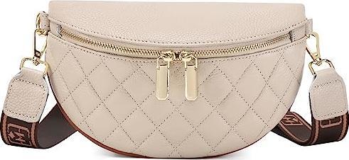 Produktbild Only-Bags.Store Crossbody Bag Breiter Gurt Bauchtasche Stylisch, Kleine Umhängetasche mit Reissverschluss für
