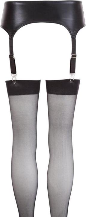 Actual product image Mandy Mystery Wetlook Suspender Belt Set (L)