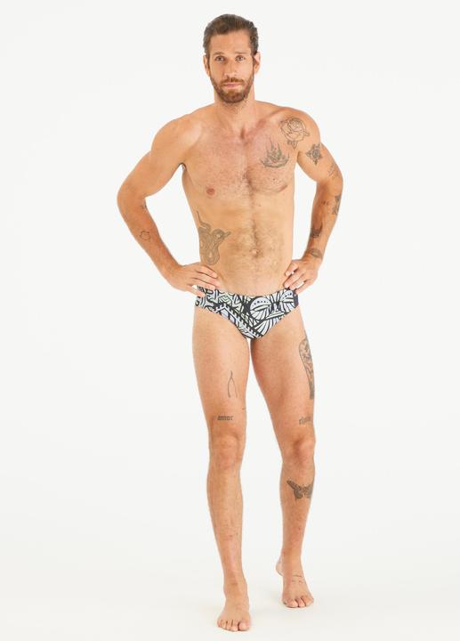 Produktbild Watko Badehose Slip Wasserball Herren - 500 Tiki grau (XL)