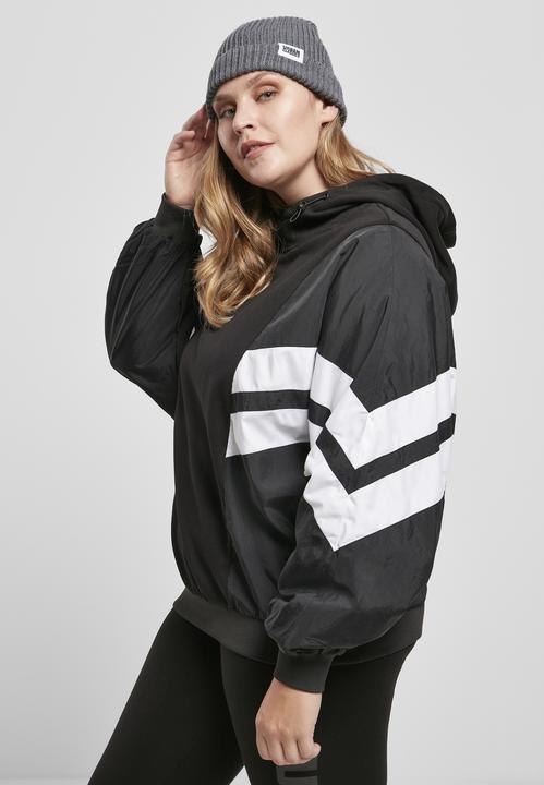 Produktbild Urban Classics Ladies Mix Crinkle Nylon Sweat Hoody (XS)