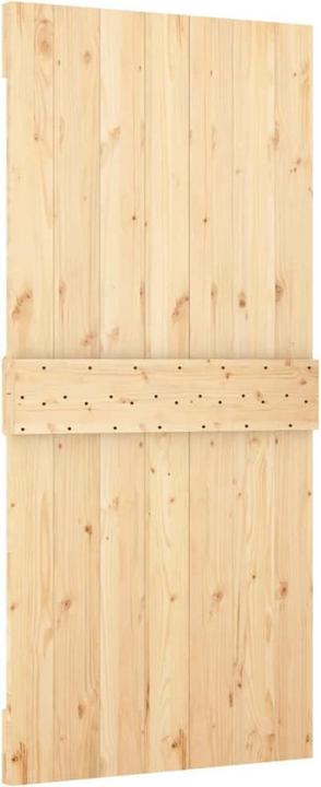 Produktbild VidaXL Schiebetür mit Beschlag 100x210 cm Massivholz Kiefer