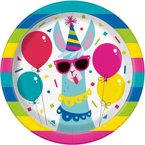 Actual product image Unique Party Llama Dessert Plate (Pack of 8) (8 x)