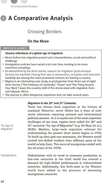 Produktbild Lektürehilfen Crossing Borders - Stories of Migration and Cultural Identity (Englisch, Deutsch, 2023)