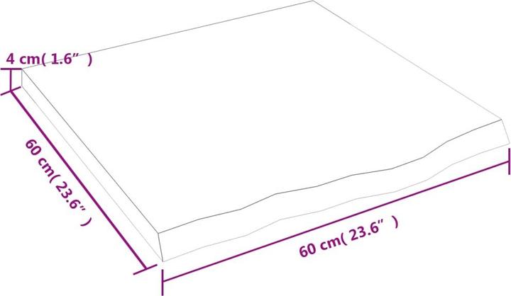 Produktbild VidaXL Gianna (60 x 4 x 60 cm)