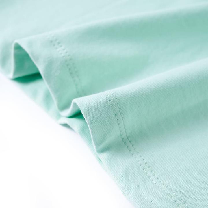 Actual product image VidaXL Children's T-shirt Light mint green 104,Material: 100 (104)