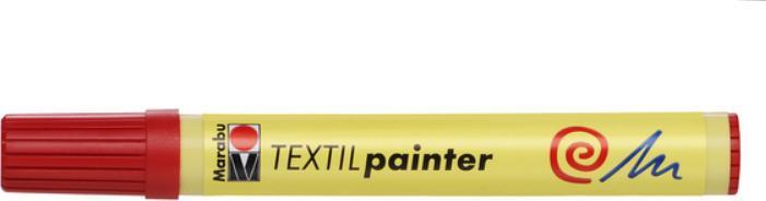 Actual product image Marabu Textile marker "Textil Painter", cherry red (Cherry red, 4 mm, 1 x)