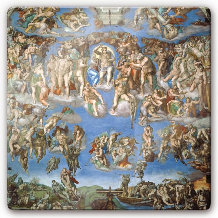 Produktbild Trenddeko Michelangelo - Das jüngste Gericht (30 x 30 cm)