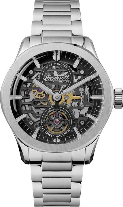 Produktbild Ingersoll 1892 Ingersoll I16701 Herrenuhr Ingersoll Bronc Automatik 44mm 5ATM (Skeleton-Uhr, 44 mm)