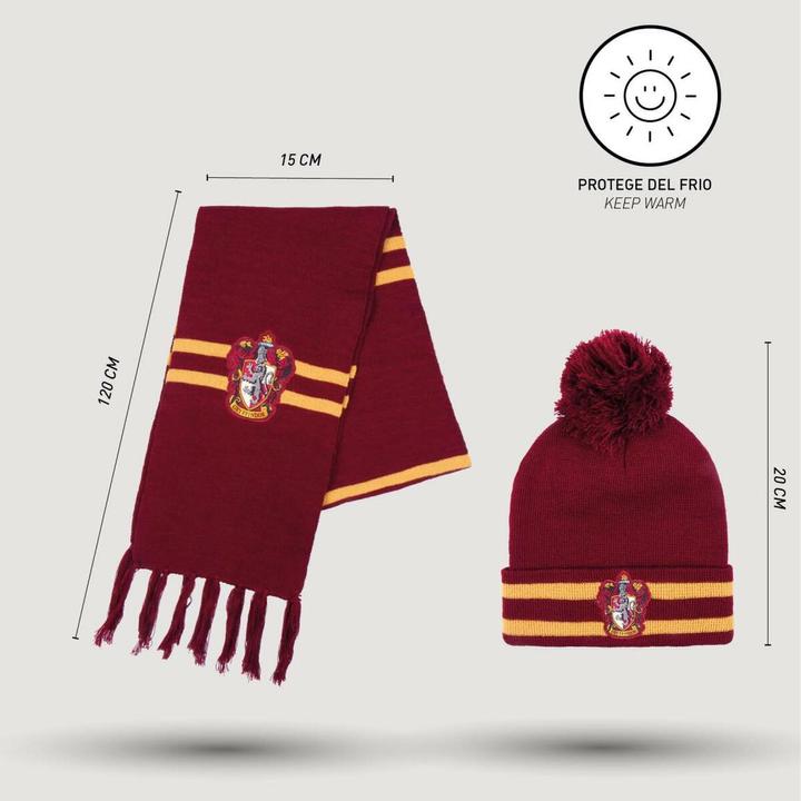 Produktbild Cerda Mütze und Schal Harry Potter Rot (Einheitsgrösse)