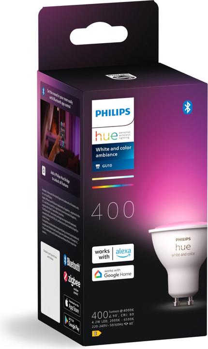 Produktbild Philips Hue White & Color Ambiance (GU10, 4.20 W, 400 lm, 1 x, E)
