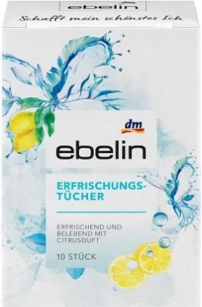 Produktbild dm ebelin Erfrischungstücher Citrusduft (Reinigungstücher)