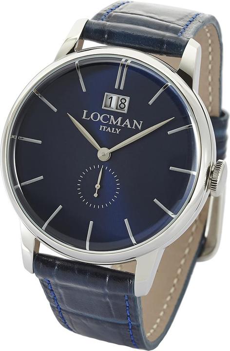 Produktbild Locman Italy Herrenuhr 1960 Big Date blau Ref. 0252 (Analoguhr, 41 mm)