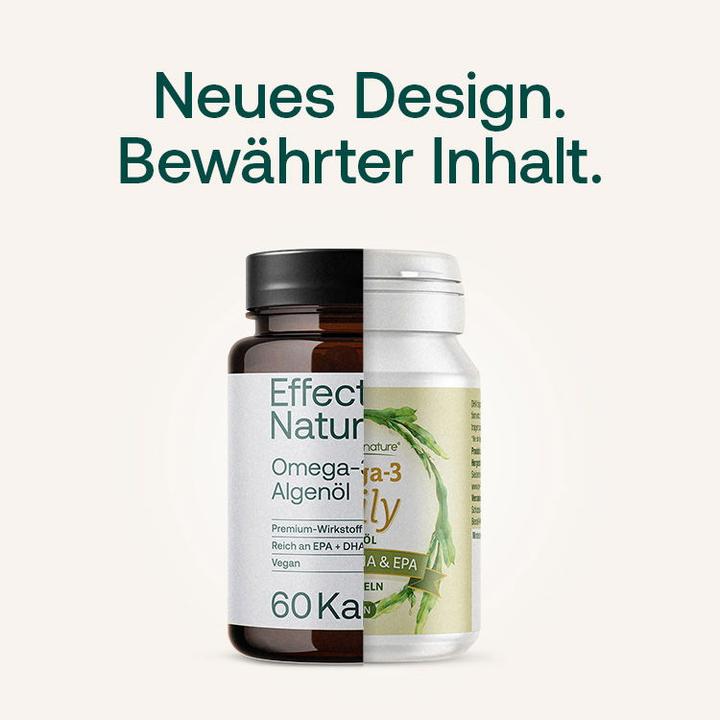 Image du produit Effective Nature Huile d'algues oméga-3 (60 pièce(s), Capsules, 60 g)