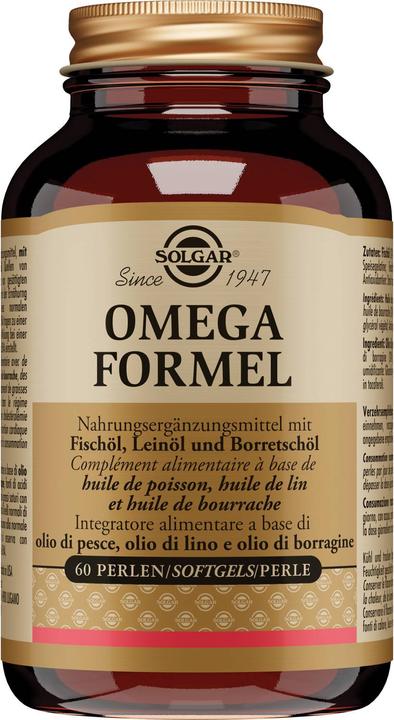 Actual product image Solgar OMEGA Formula Pearls (60 Piece, Capsules, 270 g)