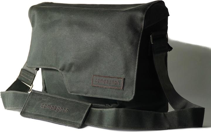 Produktbild Compagnon The messenger II in waxed canvas dark green