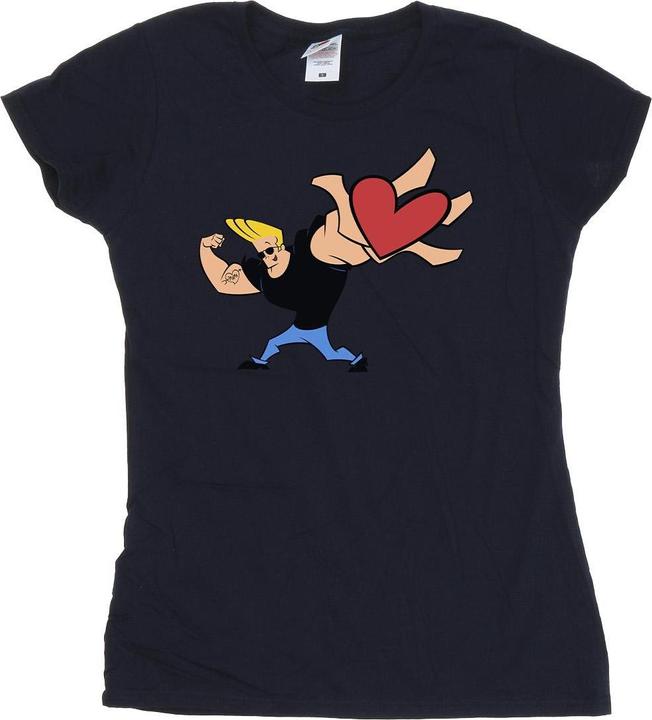 Johnny Bravo Heart Present TShirt (L)
