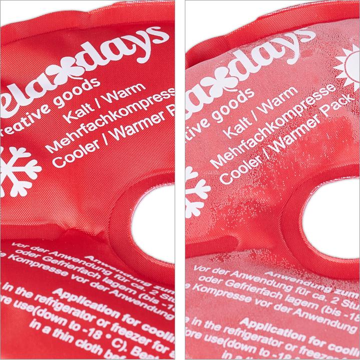 Image du produit Relaxdays 4x coussinets de refroidissement pour les genoux (4 x, 110 g)