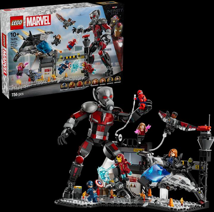Image du produit LEGO Captain America: Civil War Actionduell (76314, LEGO Marvel)