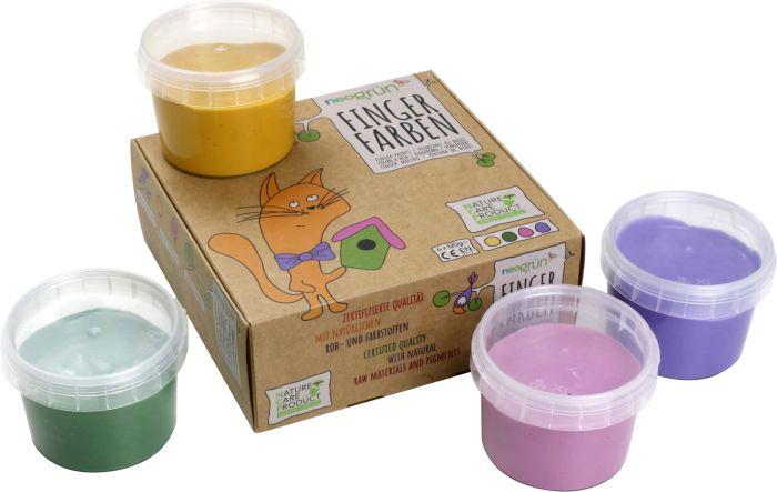 Image du produit Neogrün Peinture au doigt Luka (Jaune, Violet, Vert, Pink)