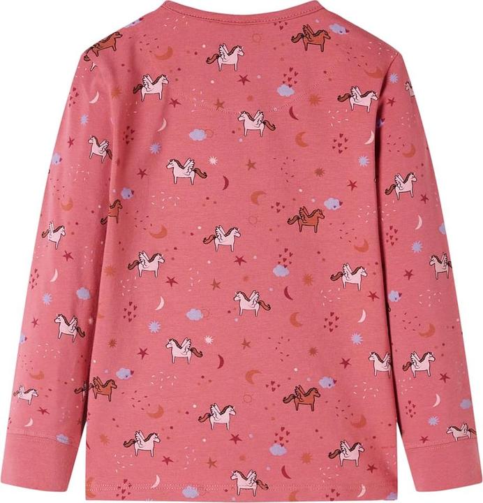 Image du produit VidaXL Pyjama pour enfant manches longues rose foncé 140,Matériau : 95 (140)