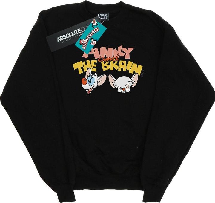 Actual product image Universal Textiles Mens Pinky And The Brain Heads Sweatshirt (L)