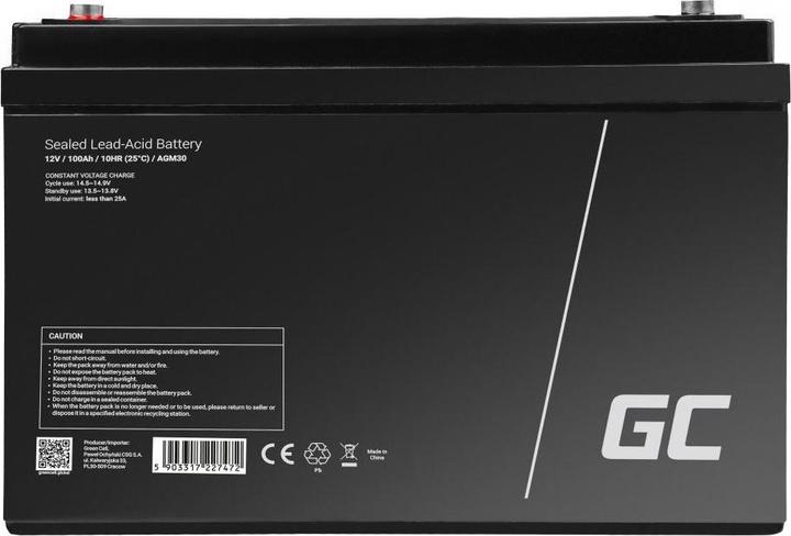 Produktbild GreenCell AGM30 (12 V, 100 Ah)