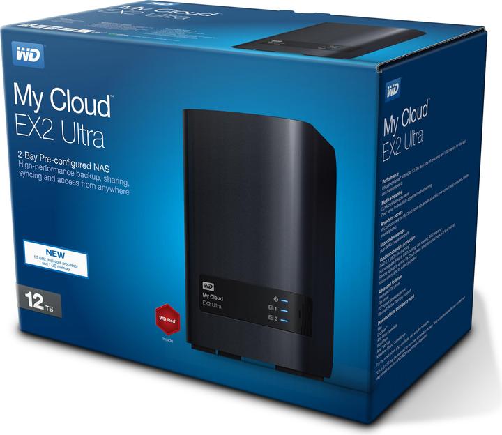 Produktbild WD My Cloud EX2 Ultra (2 x 6 TB, WD Red)