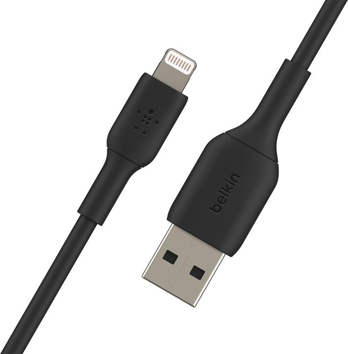 Image du produit Belkin BOOST CHARGE LIGHTNING SUR CÂBLE USB-A, 2M, Noir (2 m, USB 2.0)