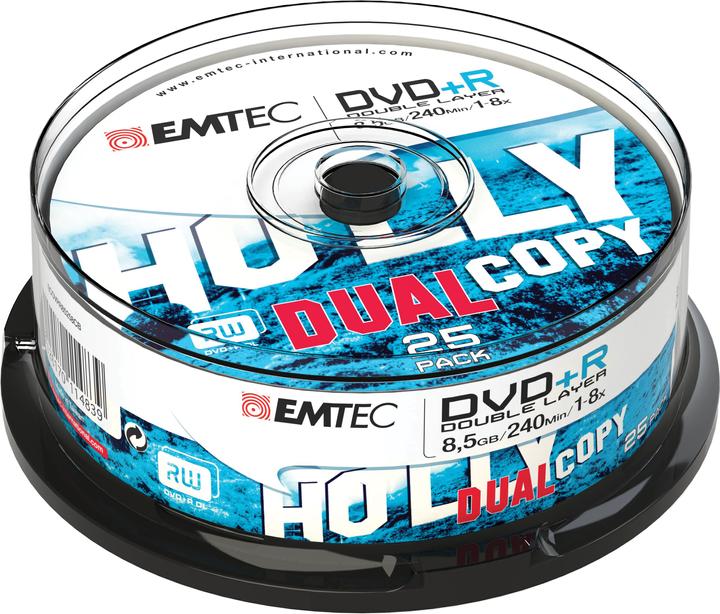 Emtec DVD+R DL 8,5GB 1-8x Cake Box (25) (25 x)
