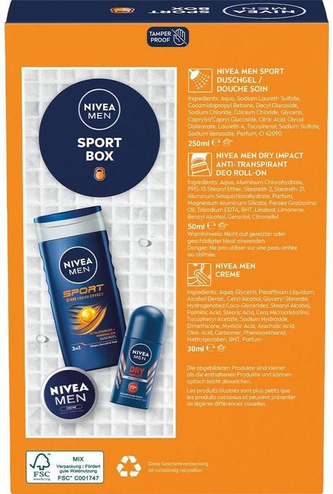 Actual product image NIVEA Sport Box (Body care set)