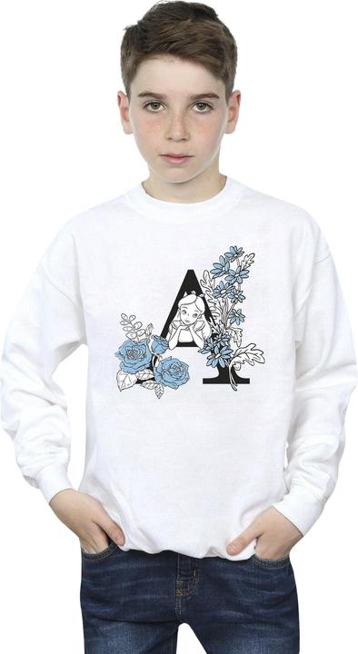 Actual product image Disney Boys Alice In Wonderland Letter A Sweatshirt (152, 158)