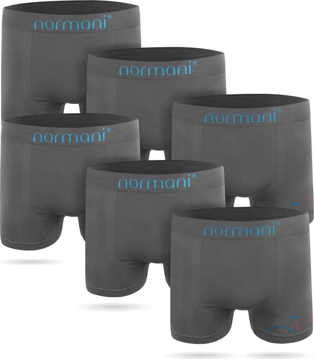 Produktbild Normani 6 Stück Mikrofaser-Boxershorts für Herren aus Nylon (S/M, 6er Pack)