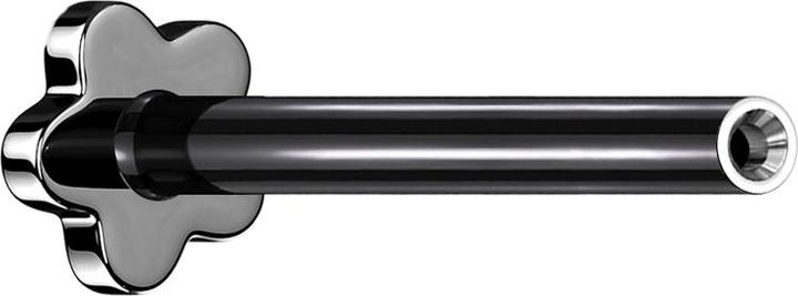 Produktbild Star Piercing Micro Threadless Labret-Stab Blume schwarz (ohne Messing, Titan G23)