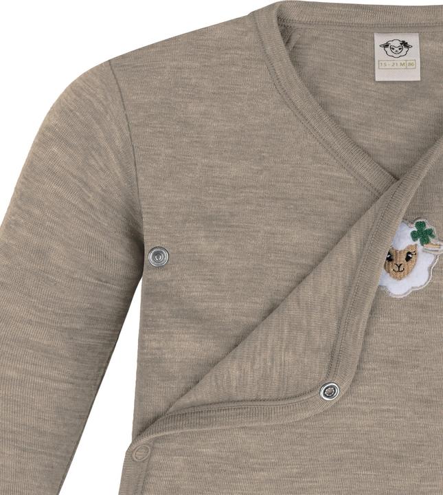 Actual product image Normani 3-pack multipack baby bodysuit merino long-sleeved body with buttons - 9345 (50)