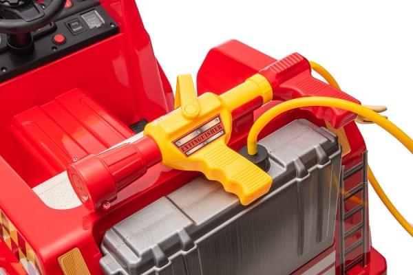 Produktbild Es-toys Kinderfahrzeug – Elektro Auto „Feuerwehr“ – 12V7AH Akku, 4 Motoren - Fernsteuerung, MP3 + Si (12 V)