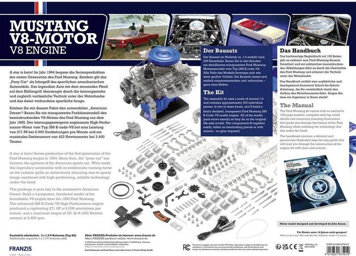 Produktbild Franzis Ford Mustang V8-Motor